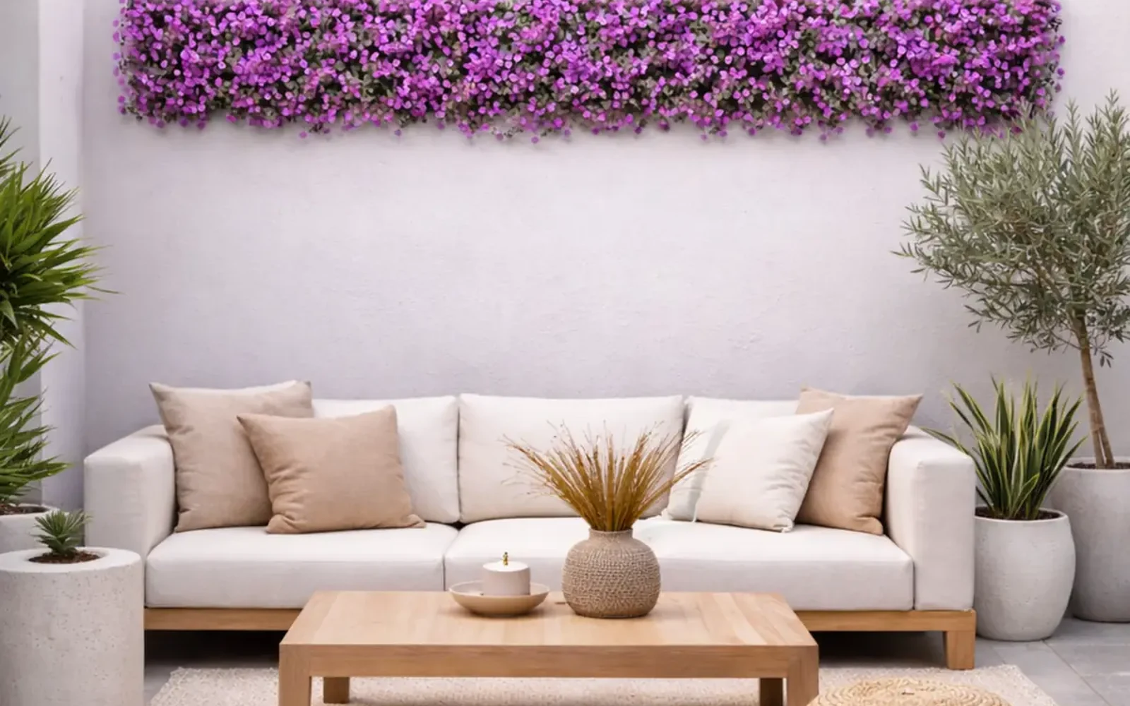 Muro verde natural diseñado e instalado por MyOasis